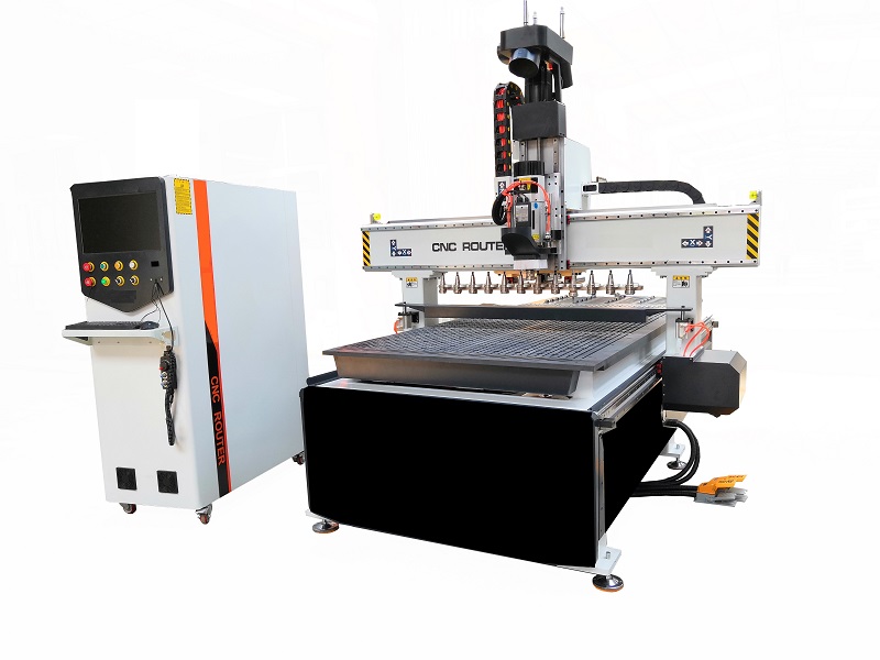 Straight row tool change cnc router machine